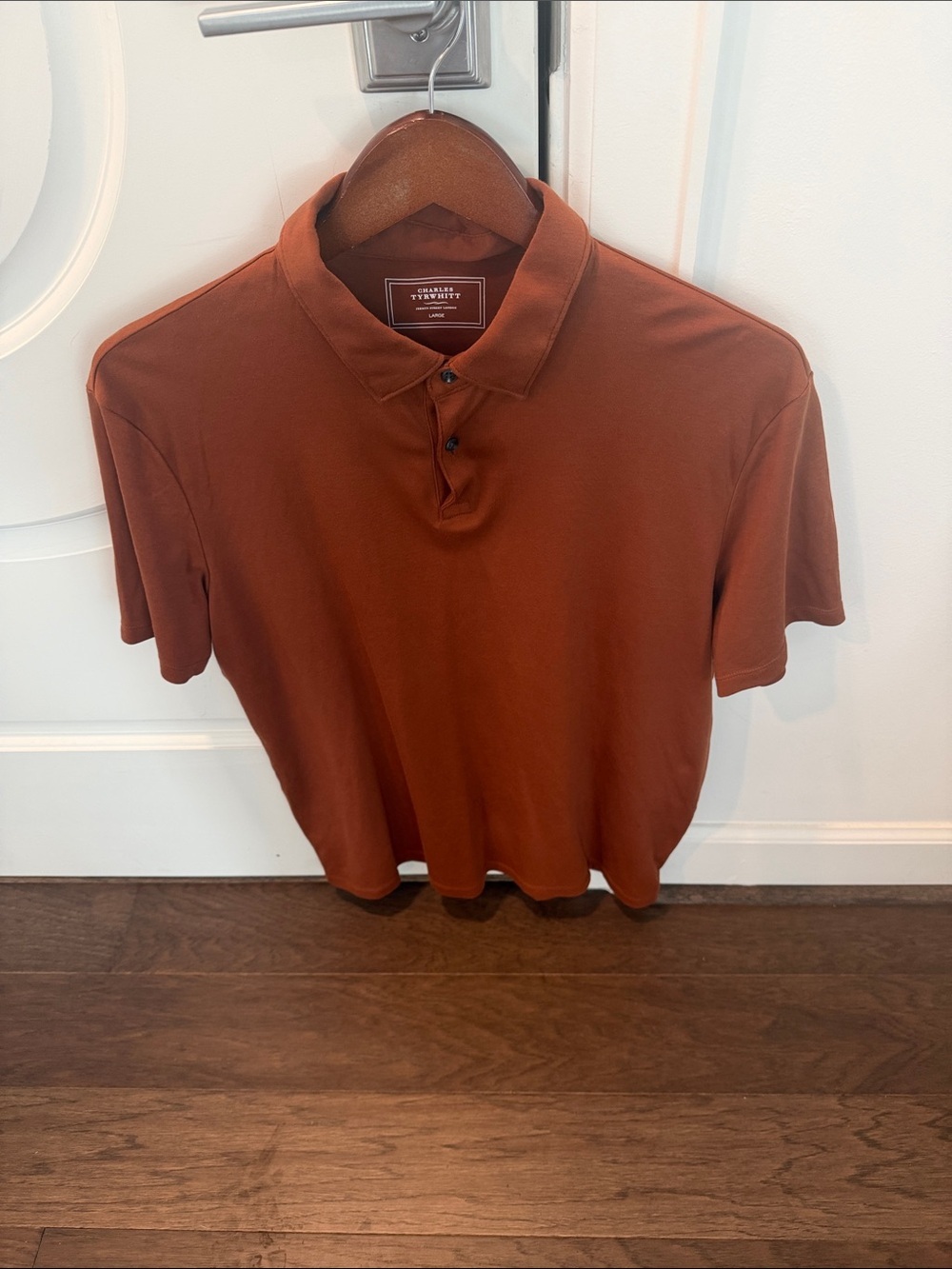 Charles Tyrwhitt Men's Rust Orange Polo Shirt